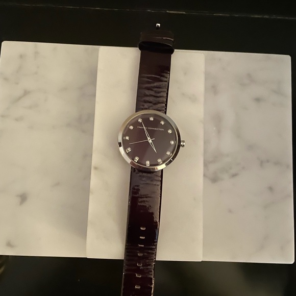 French Connection burgundy watch - Picture 2 of 3